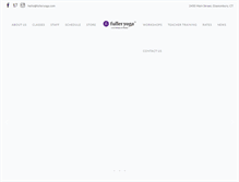 Tablet Screenshot of fulleryoga.com